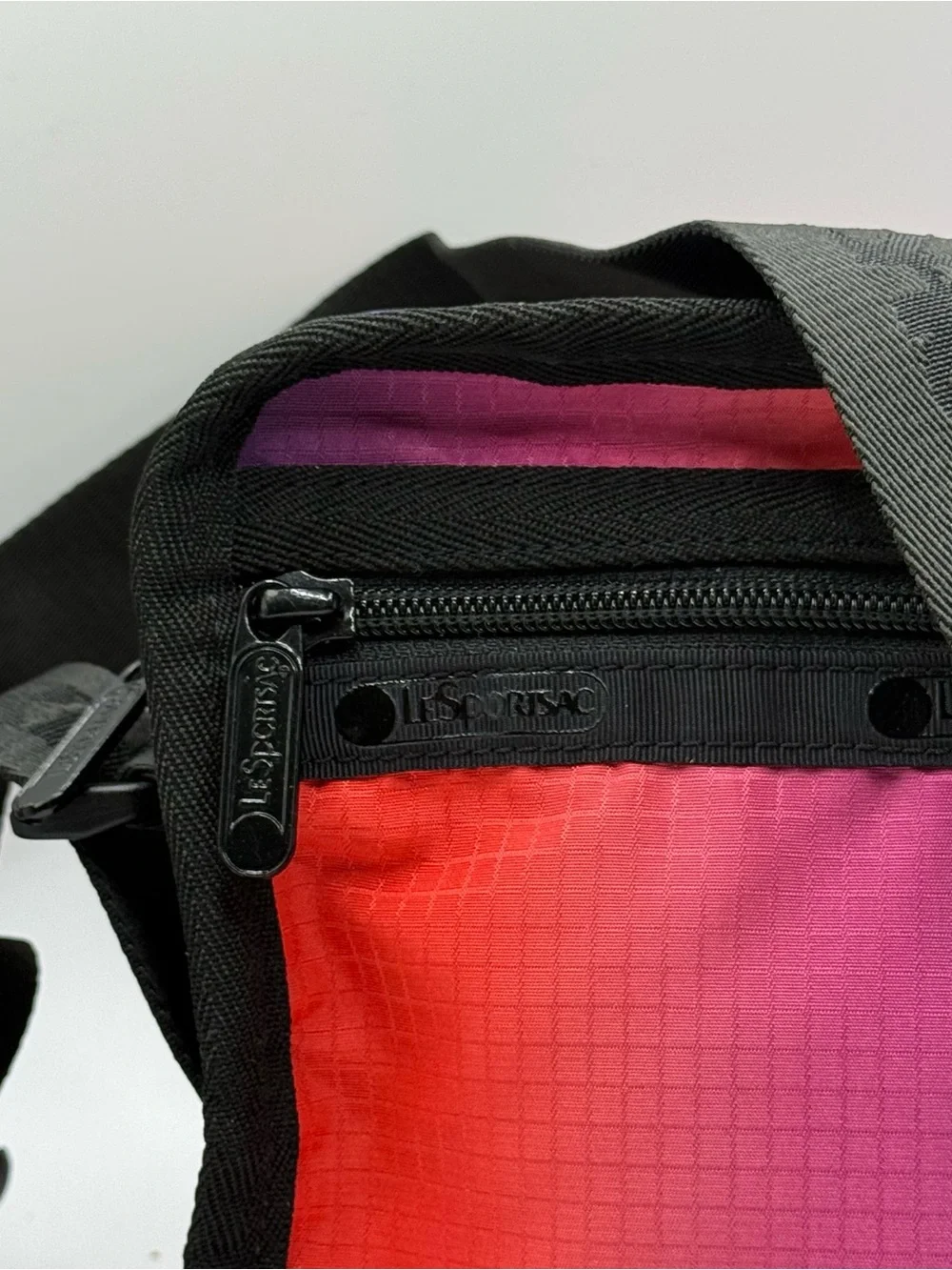 LeSportsac multicolored ombre nylon crossbody bag